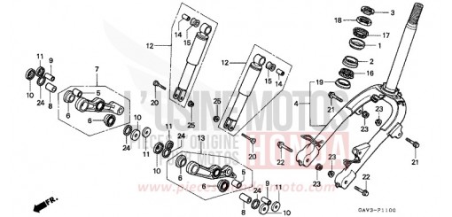 GABEL, VORNE SJ50T de 1996